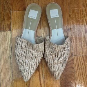 Dolce Vita Beige Woven Mules